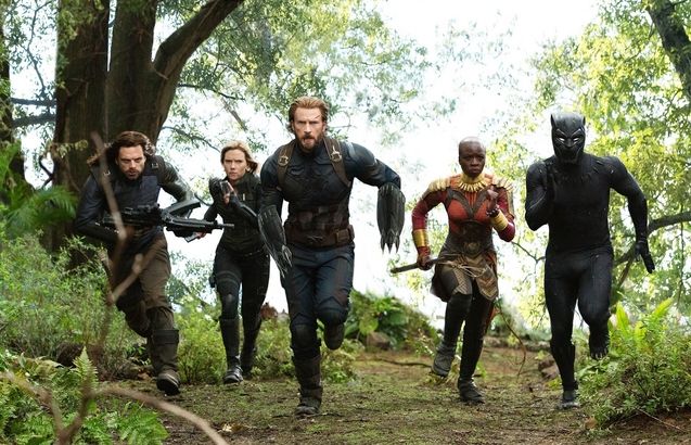 Vengadores: Infinity War: foto, Chris Evans, Scarlett Johansson, Danai Gurira, Chadwick Boseman, Sebastian Stan