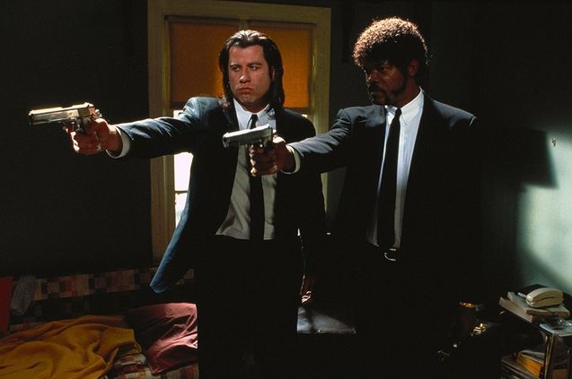 Pulp Fiction: foto, John Travolta, Samuel L. Jackson