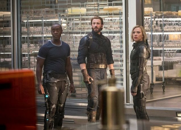 Scarlett Johansson: foto, Vengadores: Infinity War, Don Cheadle, Chris Evans