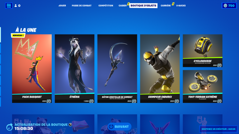 Fortnite, tienda del día 11 de abril de 2022