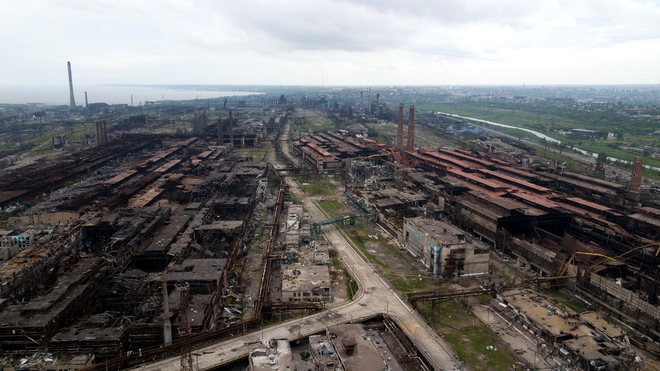 Planta de Azovstal en Mariupol. Fuente de la foto: Profimedia