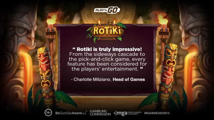 Rotiki se une a la cartera de Play'n GO como el último título inspirado en el tiki en su lista