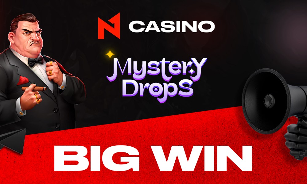 Gran victoria en N1 Casino: el jugador atrapó el MEGA en Mystery Drops Gran victoria en N1 Casino: el jugador atrapó el MEGA en Mystery Drops