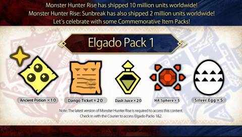 Monster Hunter Rise Sunbreak vende millones, regalos para los jugadores para celebrarlo