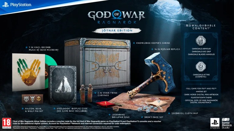 God of War Ragnarok: se revela la impresionante edición de coleccionista y se detallan todas las ediciones del juego