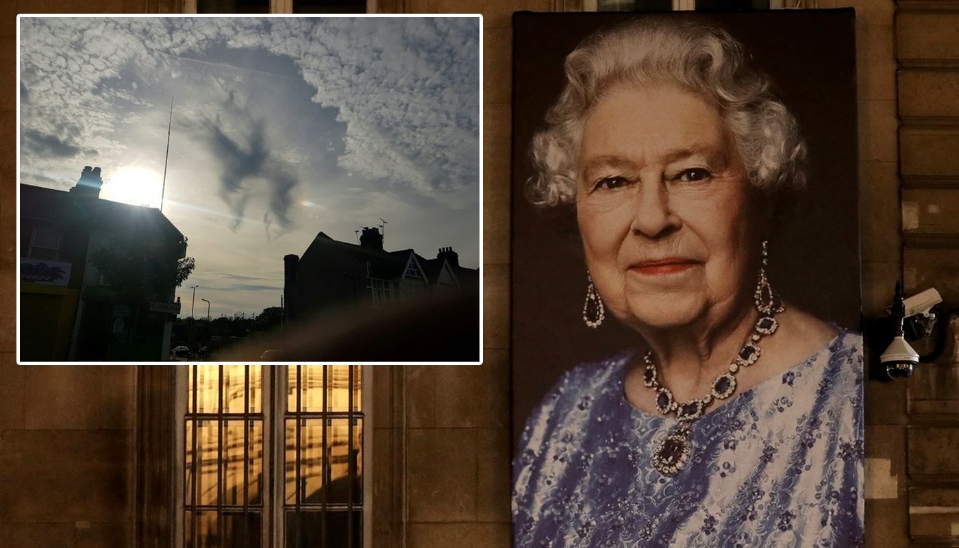 Extraña aparición en el cielo de Londres exactamente 3 días después de la muerte de la Reina Isabel II