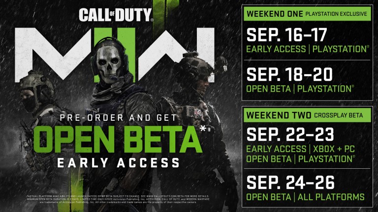 Call of Duty Modern Warfare 2: ¡Beta multijugador por fin disponible para su pre-descarga!