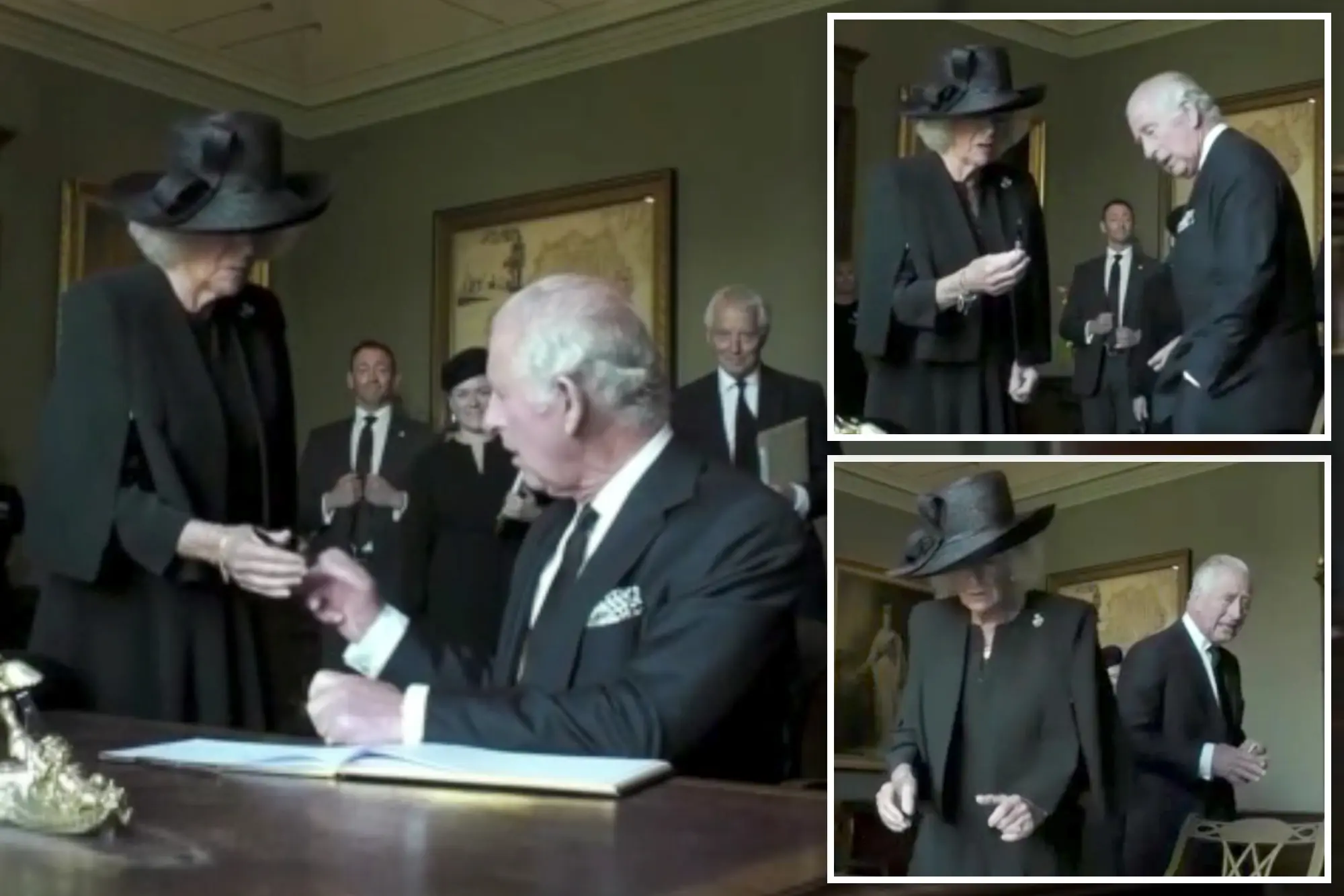 VÍDEO | «Dios, odio esta pluma» – El rey Carlos III, molesto por un instrumento de escritura durante una ceremonia en Irlanda del Norte