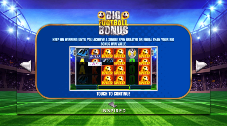 Inspired lanza Big Football Bonus