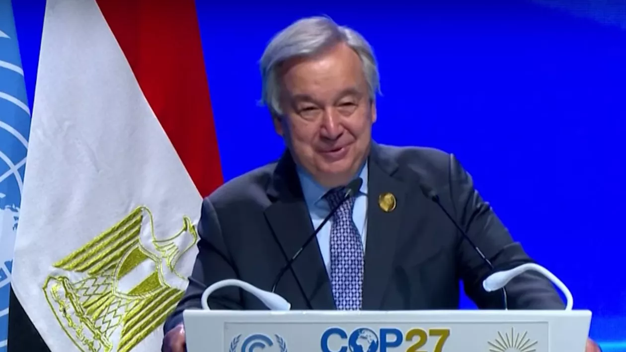 Jefe de la ONU, momento de confusión en la reunión de la COP27. Leyó el discurso equivocado, para diversión de los presentes Jefe de la ONU, momento de confusión en la reunión de la COP27. Leyó el discurso equivocado, para diversión de los presentes