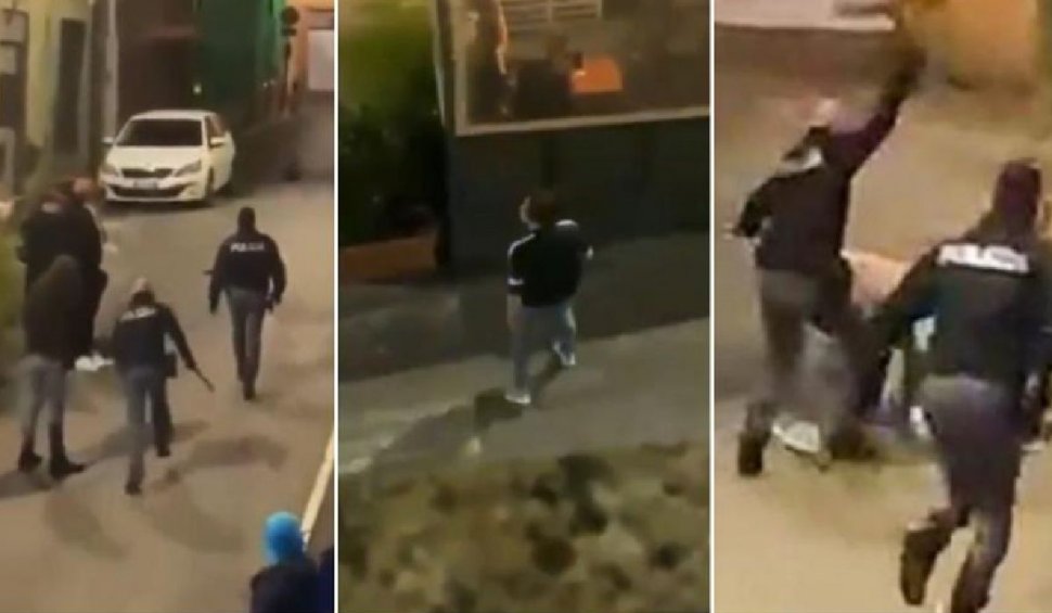 Un hombre rumano borracho fue golpeado con una porra por un policía en una pequeña ciudad de Italia. El funcionario es objeto de una investigación disciplinaria