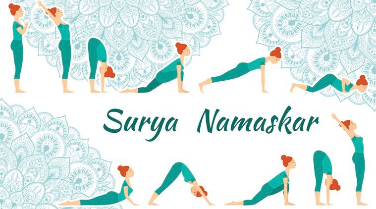 Surya Namaskar, beneficios de Surya Namaskar, Surya Namaskar diario, beneficios de Surya Namaskara diario, yoga, ejercicio, yogasana, Pranamasana, Hastauttanasana, Padahastasana, Ashwa Sanchalanasana, Parvatasana, Dandasana, Ashtanga Namaskara, Bhujangasana