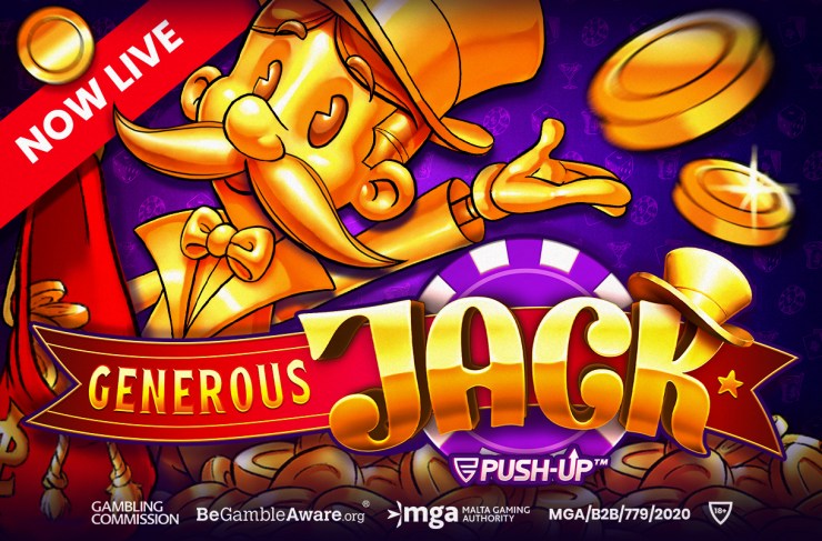 Push Gaming introduce otra mecánica muy atractiva en Generous Jack