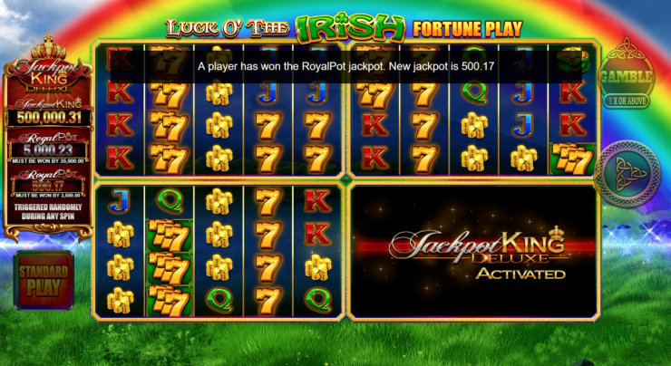 Blueprint llena las ollas de oro hasta reventar en Luck O' The Irish Gold Spins Jackpot King