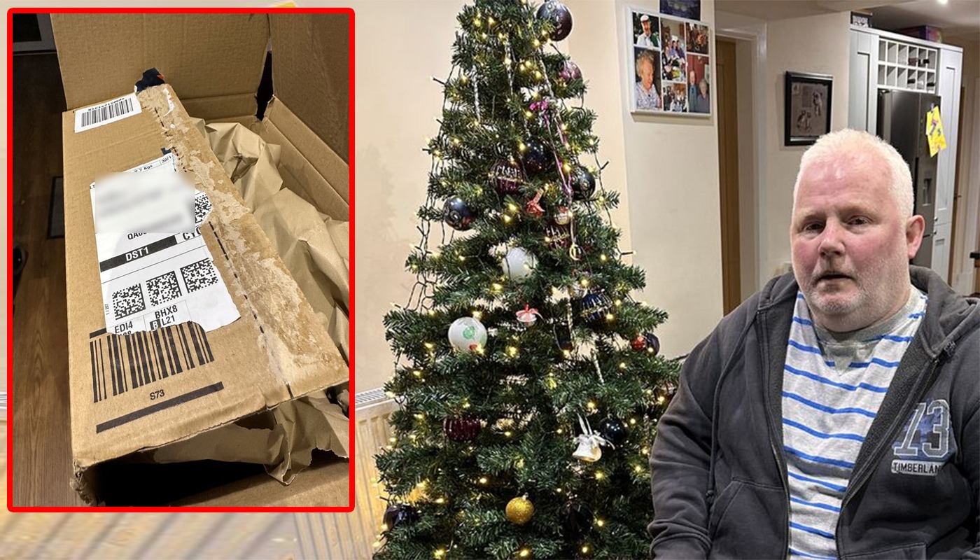 El hombre de la foto encargó un portátil MacBook Pro como regalo de Navidad para su hija. Es irreal lo que recibió