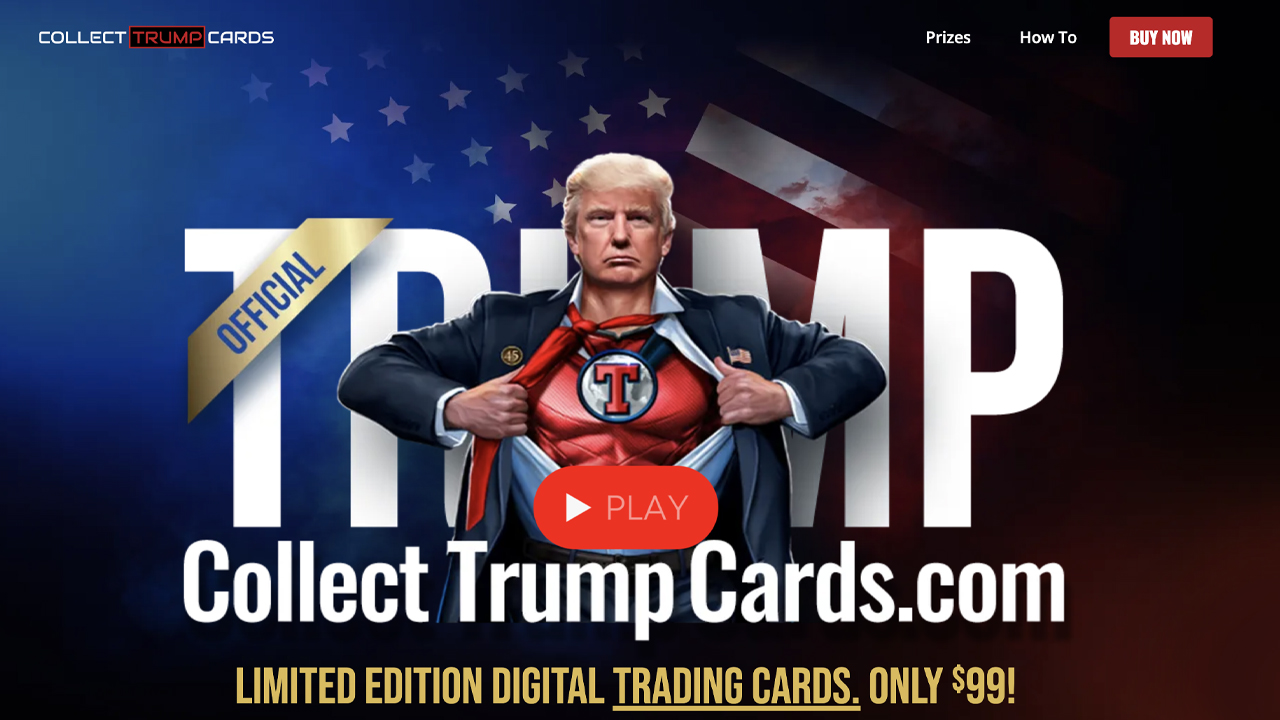 Trump lanza una colección de tarjetas NFT - Los ganadores de la lotería podrían cenar o jugar al golf con el 45º Presidente.