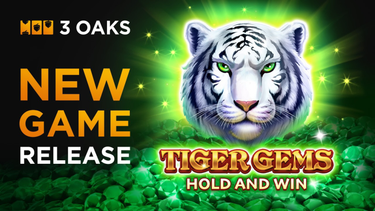 Prepárate para deslumbrarte en la jungla en Tiger Gems de 3 Oaks Gaming: Hold and Win