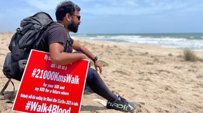 Día Mundial del Donante de Sangre: Este hombre de Delhi recorrió 13.400 km por toda la India en 17 meses instando a la gente a donar sangre.