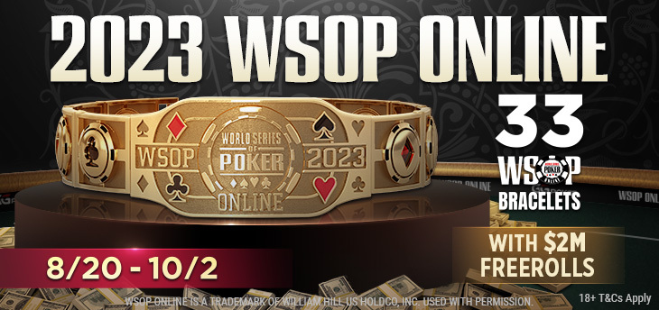 Millones en metálico y docenas de brazaletes de las WSOP en la serie de póquer en línea más prestigiosa del mundo